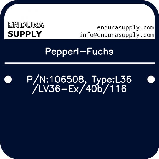pepperl-fuchs-pn106508-typel36lv36-ex40b116