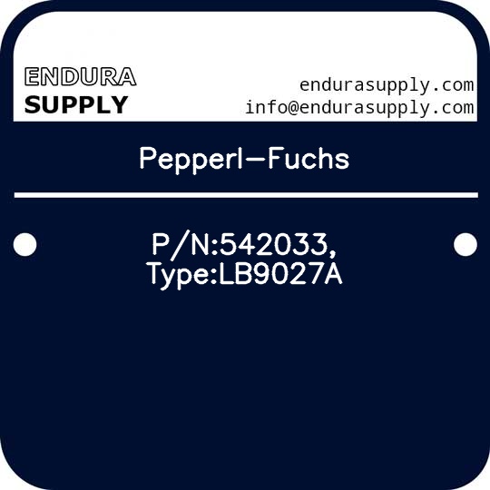 pepperl-fuchs-pn542033-typelb9027a