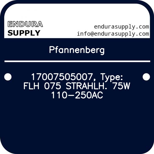 pfannenberg-17007505007-type-flh-075-strahlh-75w-110-250ac