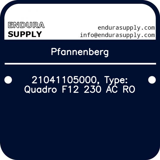 pfannenberg-21041105000-type-quadro-f12-230-ac-ro