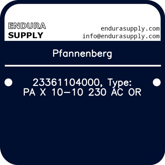 pfannenberg-23361104000-type-pa-x-10-10-230-ac-or