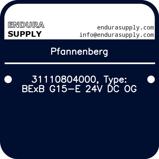 pfannenberg-31110804000-type-bexb-g15-e-24v-dc-og