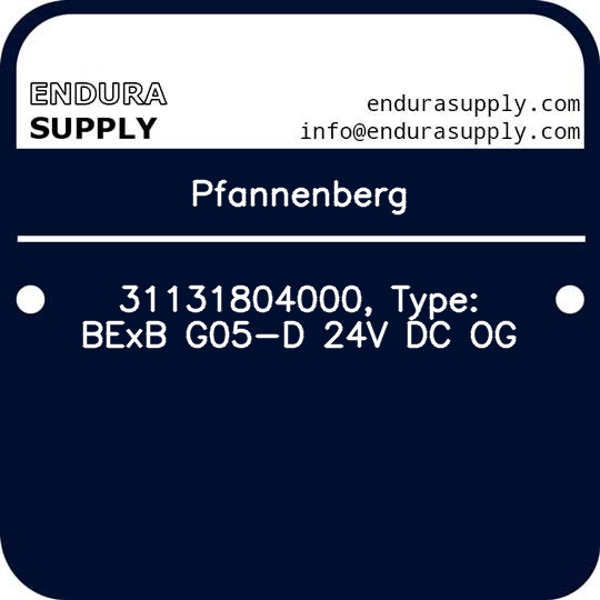 pfannenberg-31131804000-type-bexb-g05-d-24v-dc-og