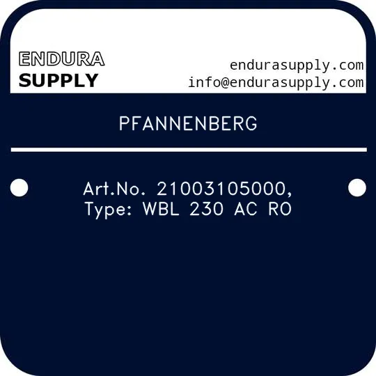 pfannenberg-artno-21003105000-type-wbl-230-ac-ro
