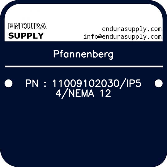 pfannenberg-pn-11009102030ip54nema-12