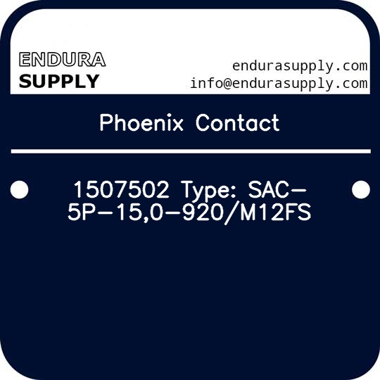 phoenix-contact-1507502-type-sac-5p-150-920m12fs