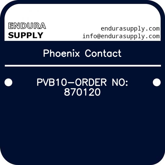 phoenix-contact-pvb10-order-no-870120