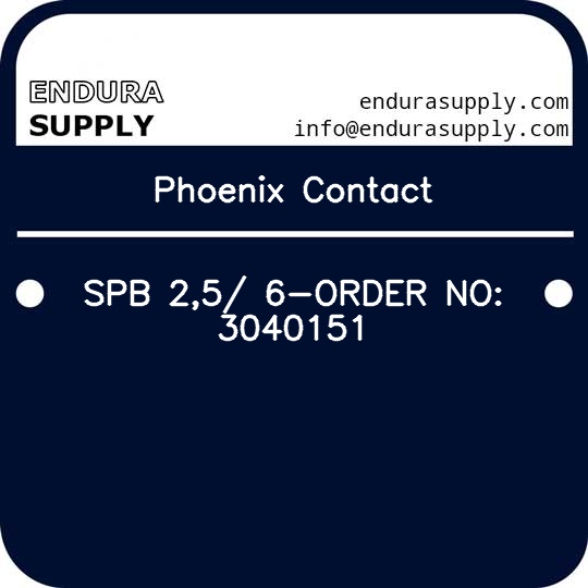 phoenix-contact-spb-25-6-order-no-3040151