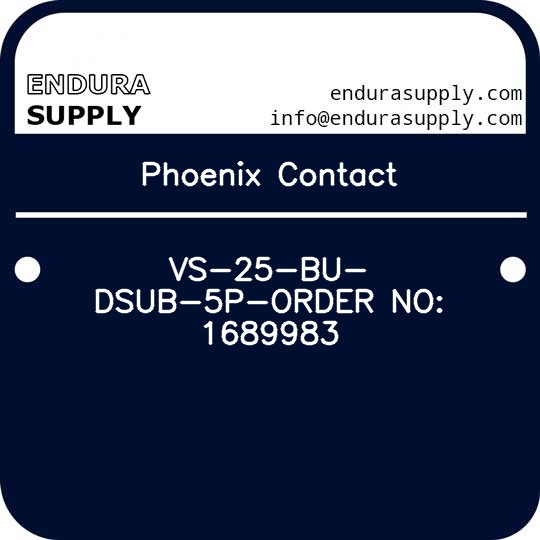 phoenix-contact-vs-25-bu-dsub-5p-order-no-1689983
