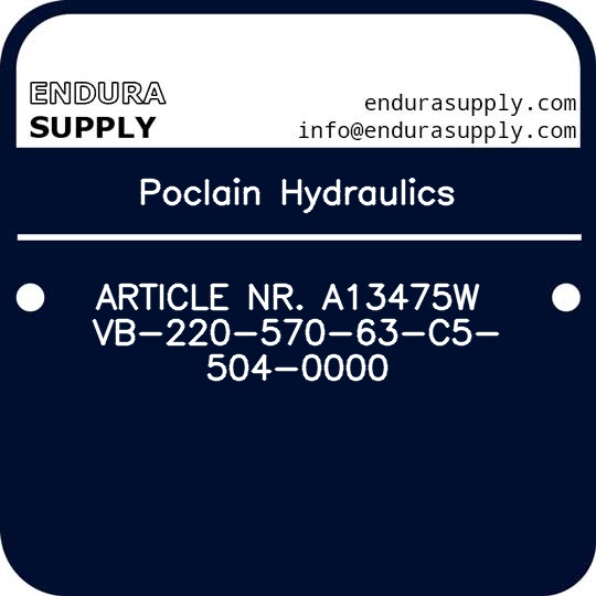 poclain-hydraulics-article-nr-a13475w-vb-220-570-63-c5-504-0000