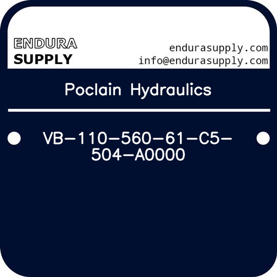 poclain-hydraulics-vb-110-560-61-c5-504-a0000