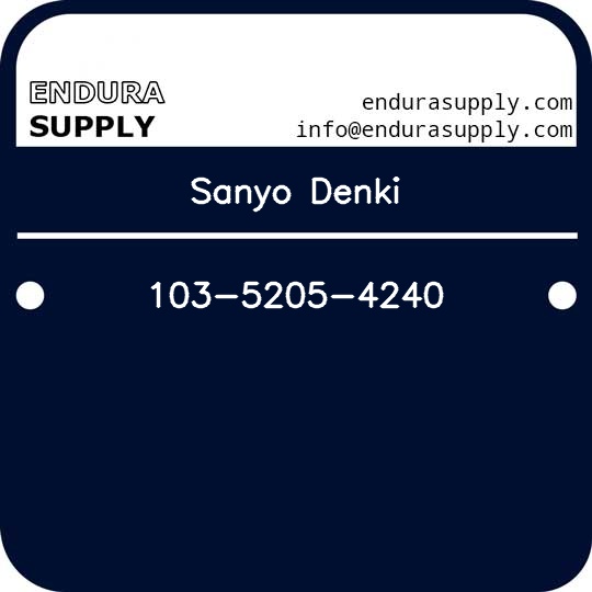 sanyo-denki-103-5205-4240