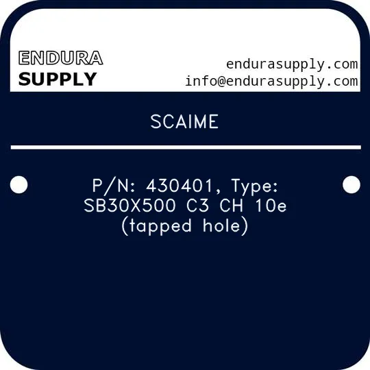 scaime-pn-430401-type-sb30x500-c3-ch-10e-tapped-hole