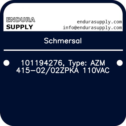 schmersal-101194276-type-azm-415-0202zpka-110vac