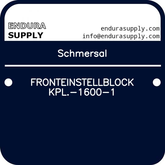 schmersal-fronteinstellblock-kpl-1600-1
