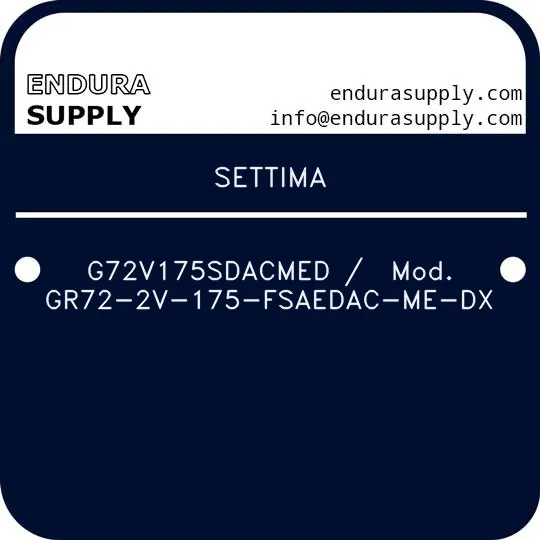 settima-g72v175sdacmed-mod-gr72-2v-175-fsaedac-me-dx
