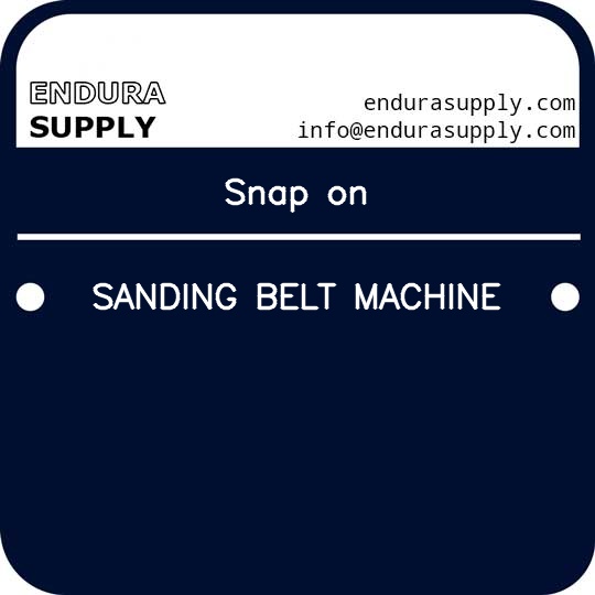 snap-on-sanding-belt-machine