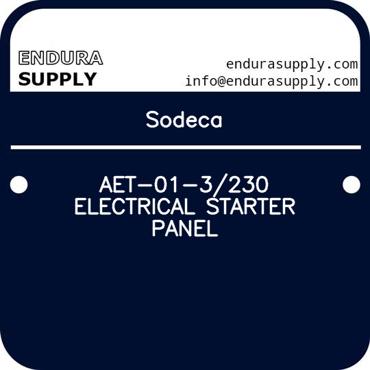 sodeca-aet-01-3230-electrical-starter-panel