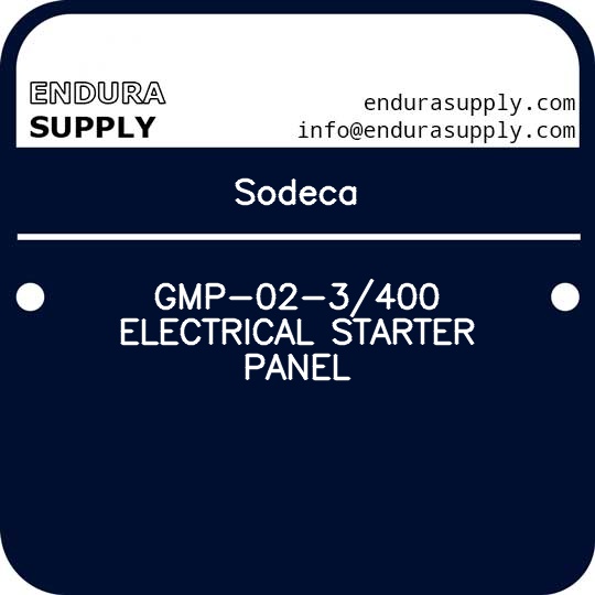 sodeca-gmp-02-3400-electrical-starter-panel