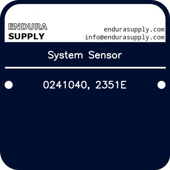 system-sensor-0241040-2351e