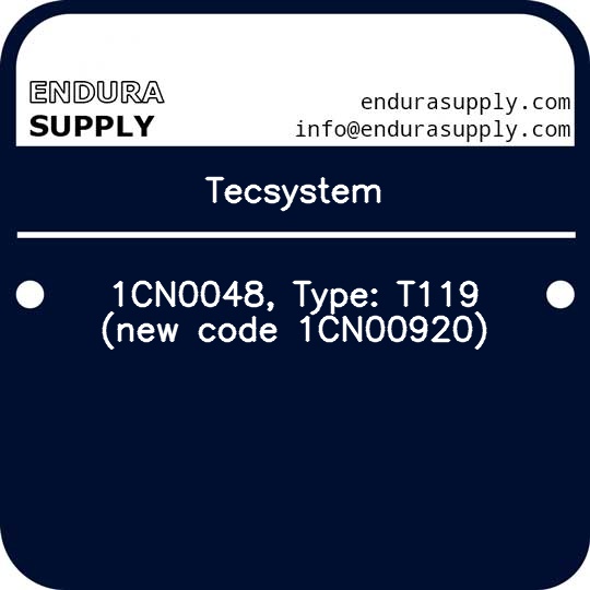 tecsystem-1cn0048-type-t119-new-code-1cn00920