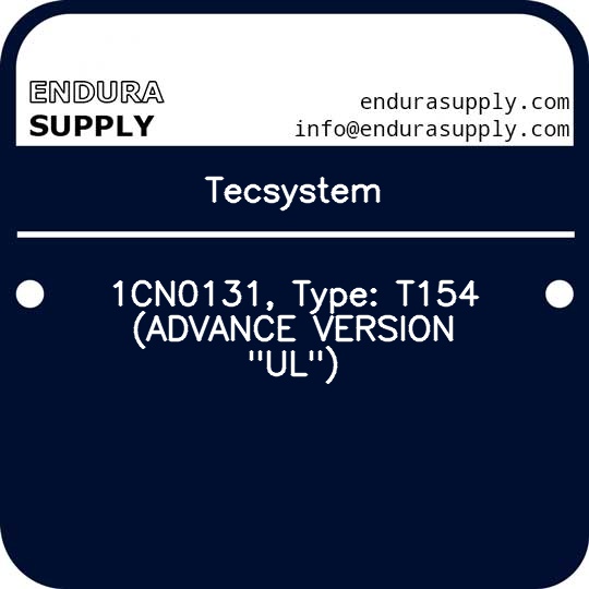 tecsystem-1cn0131-type-t154-advance-version-ul