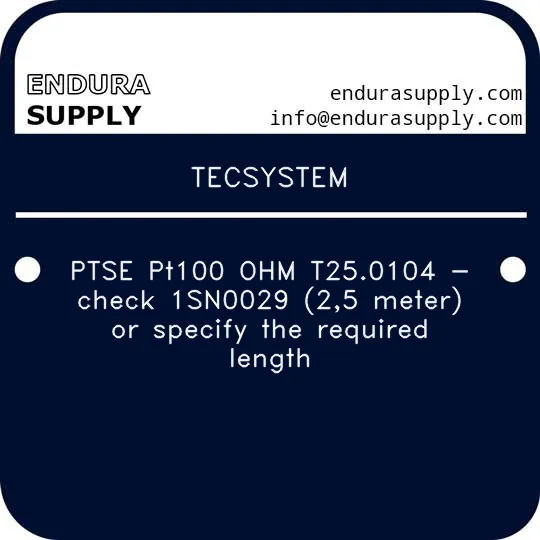 tecsystem-ptse-pt100-ohm-t250104-check-1sn0029-25-meter-or-specify-the-required-length