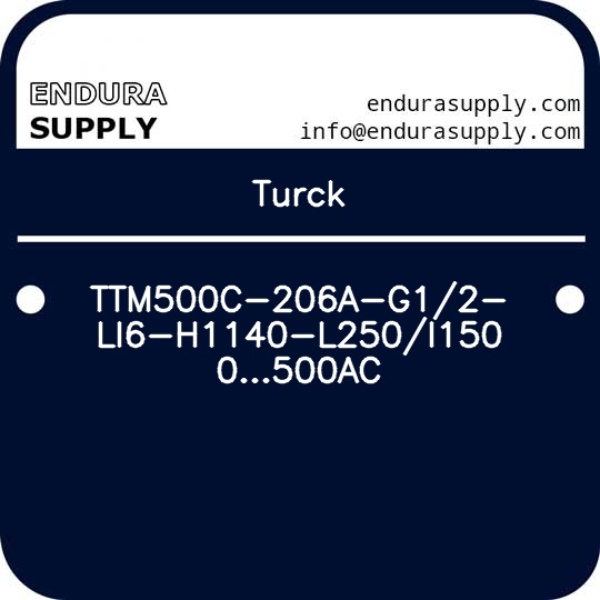 turck-ttm500c-206a-g12-li6-h1140-l250i150-0500ac